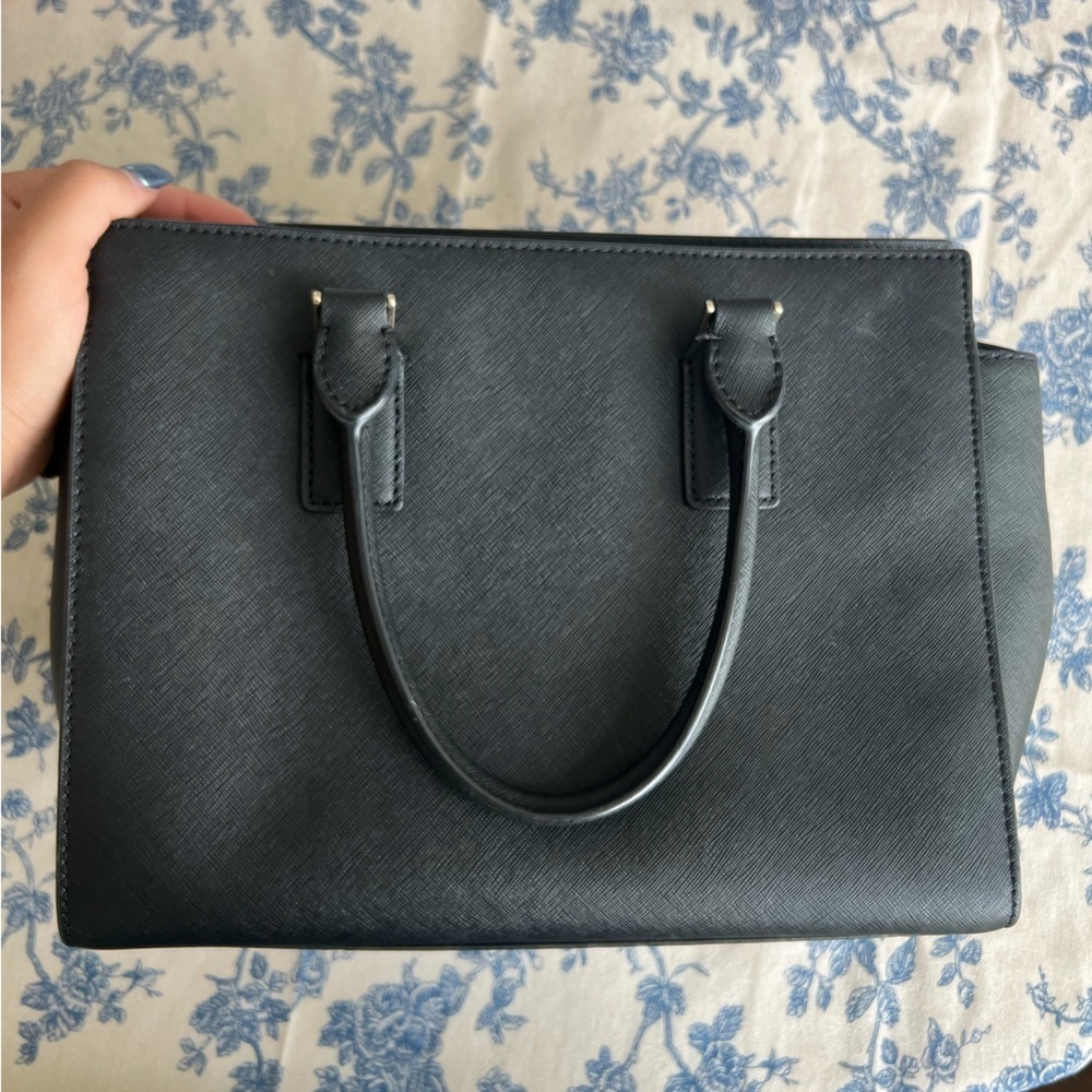 Kate Spade Medium Size Cameron Satchel Crossbody Black Bag - Picture 7 of 8